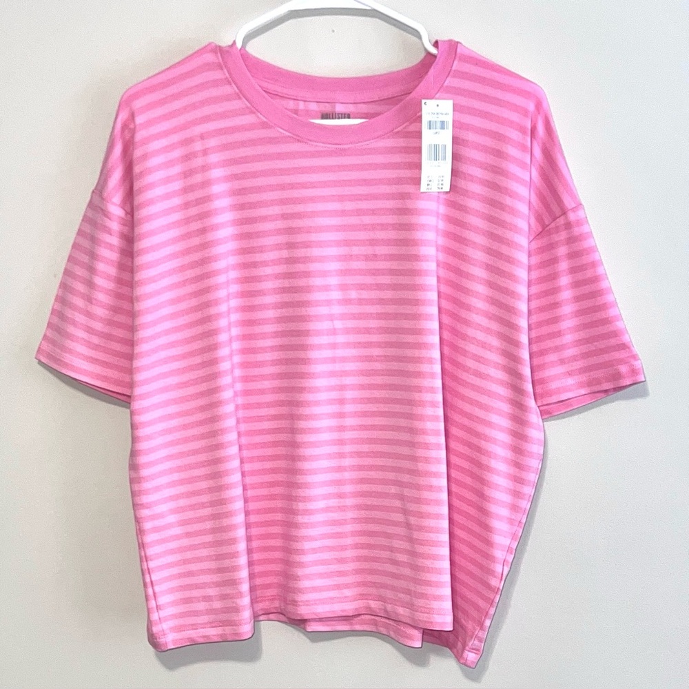 NWT Hollister Striped Easy Crew Tee